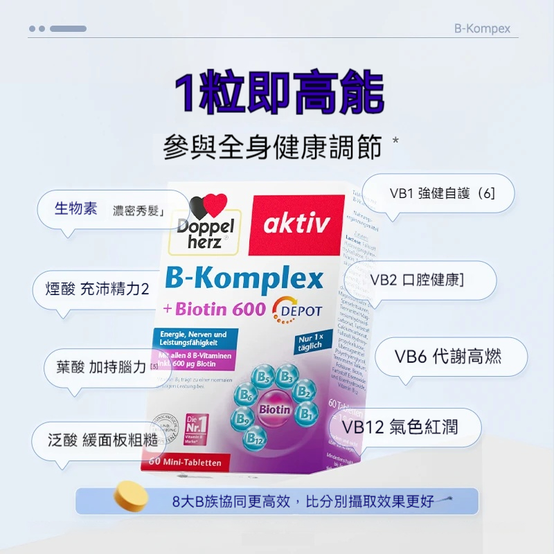 【德國進口】【柔媽咪獨家授權】Doppelherz雙心維他命B族,葉酸,熬夜疲勞代謝膳食咀嚼片60粒/盒!全新上市新型-體重控制釋放錠,安全無副作用,促進身體代謝,效果加倍!!【瘦到你尖叫】加速燃燒脂肪,健康享瘦更輕鬆!! 【德國進口】【柔媽咪獨家授權】Doppelherz雙心維他命B族,葉酸,熬夜疲勞代謝膳食咀嚼片60粒/盒!全新上市新型-體重控制釋放錠,安全無副作用,促進身體代謝,效果加倍!!【瘦到你尖叫】加速燃燒脂肪,健康享瘦更輕鬆!!